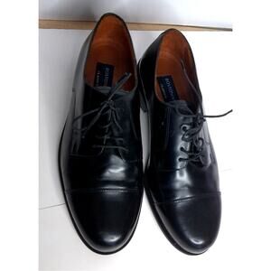 Bostonian Mens Akron First Flex Black Lace Up Oxford Size 9W